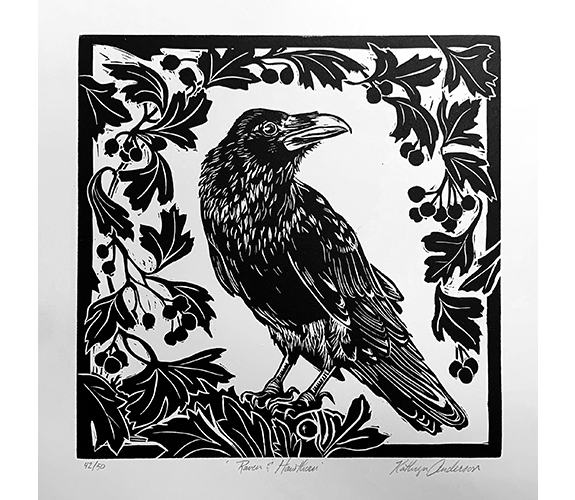 "Raven Hawthorn" Artist Proof - Kathy Anderson
